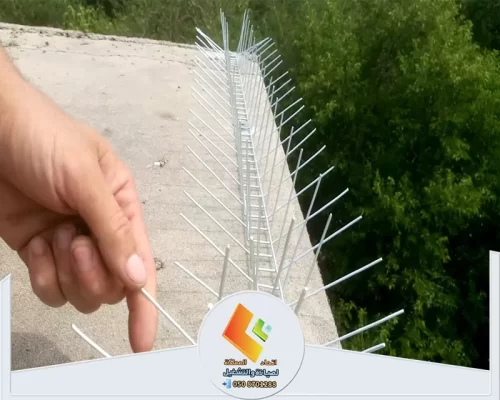 شركة مكافحة الحمام بالرياض 0578673748 شركة اتحاد المملكة تركيب طارد حمام معدني متين لحماية الأسطح من الاستقرار والتعشيش بفاعلية.